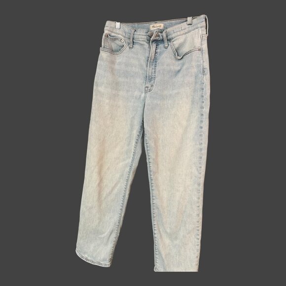 Madewell The Perfect Vintage Straight Jean High Rise Light Wash Size 31 NF107 - Picture 2 of 5